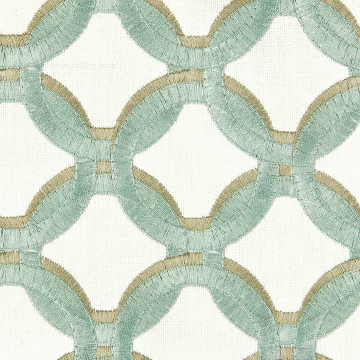 Dolby 1 Seafoam by Stout Designer Fabric COMFORTABLE LIVING SEAMIST/AQUA 57%POL 43%COT INDIA CATB 117-2013 WYZENBEEK 15 000 DOUBLE RUB WEAR TEST (HEAVY DUTY) Horizontal: 3.25 and Vertical: 3 52 in - Swanky Fabrics -
