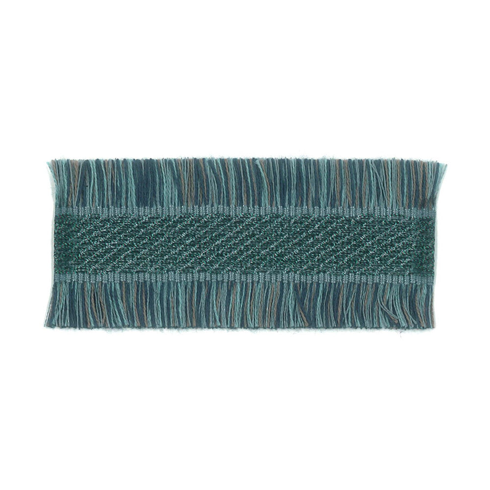 Doreen 5 Slate by Stout Designer Trim New World Trim Volume Ii 83% Spun Viscose 12% Polyester 5% Metallic CHINA Horizontal: 0 and Vertical: 0 1.5 in - Swanky Fabrics -