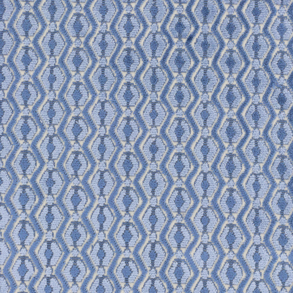 Dorian 2 Denim by Stout Designer Fabric PILED HIGH VELVETS 58%SVI 42%COT INDIA Horizontal: 1.375 and Vertical: 0.875 55 in - Swanky Fabrics -