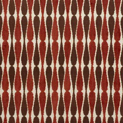 Dragonfly Beige/Rust by Groundworks Designer Fabric ALLEGRA HICKS COLLECTION VISCOSE - 92%;POLYESTER - 8% Belgium HEAVY Horizontal: 1.5 and Vertical: 5.25 53 - Swanky Fabrics -