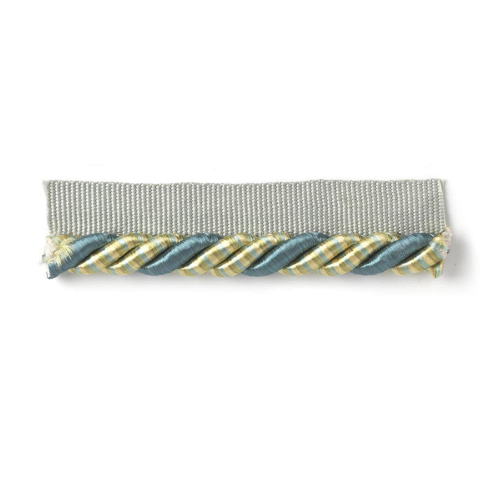 Drawbridge 8 Sky by Stout Designer Trim MYSTIQUE TRIM 49%COT 45%SVI 6%POL CHINA Horizontal: 0 and Vertical: 0 0.38 in - Swanky Fabrics -