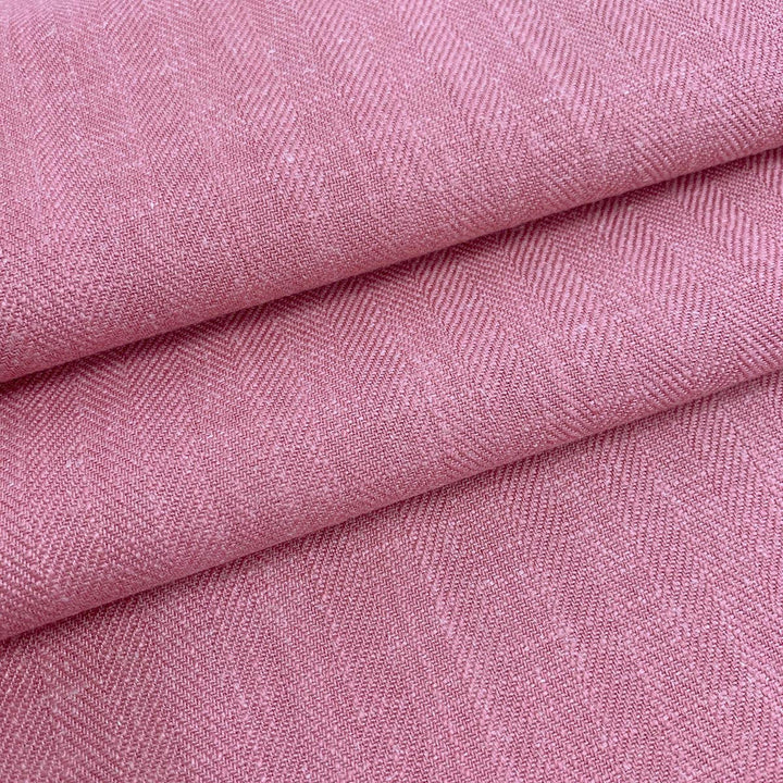 Drew Flamingo by Magnolia Designer Fabric - 90% Poly, 10% Linen India 100000 Horizontal: and Vertical: 55 - Swanky Fabrics -
