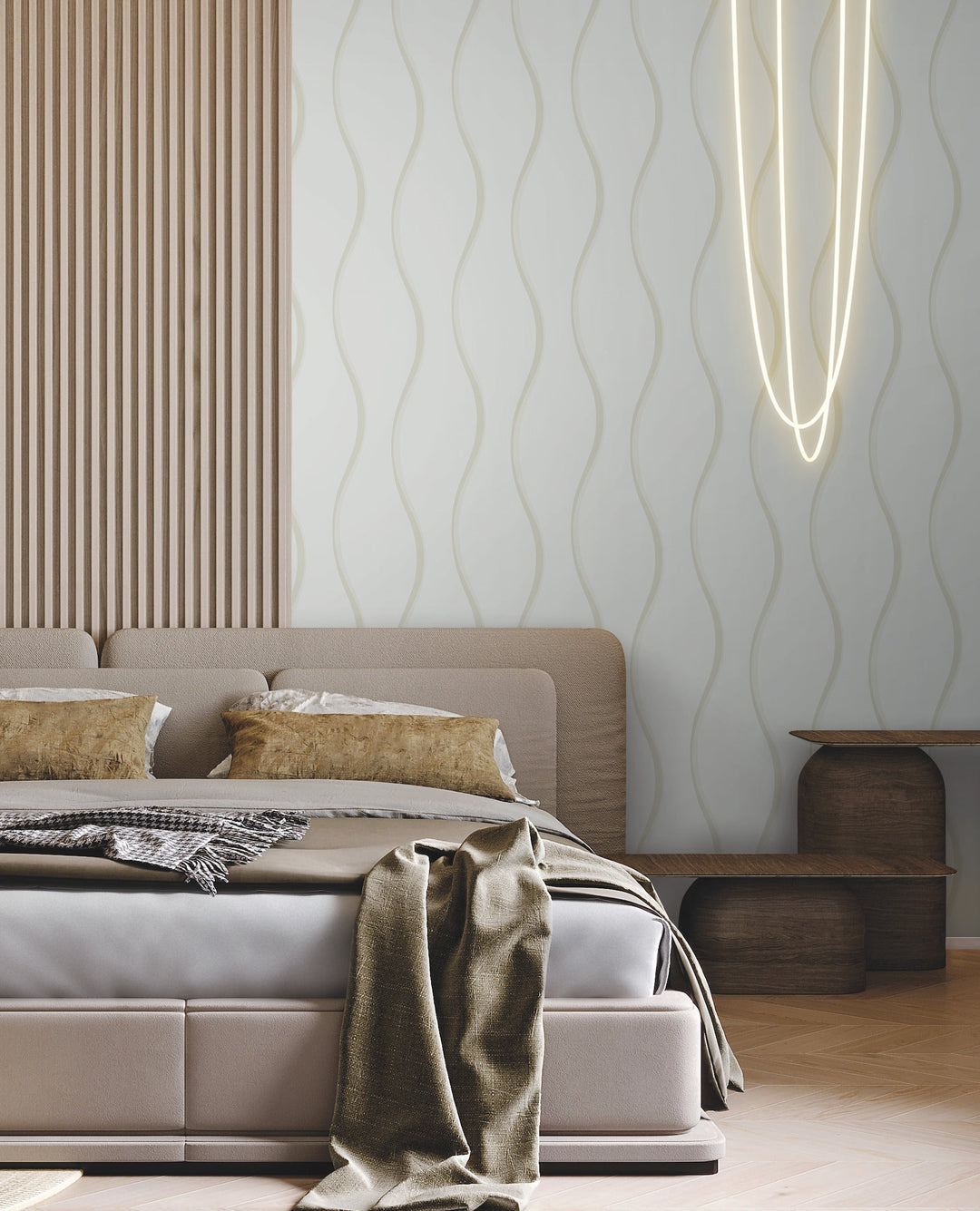 Unfurl Blue Wallpaper by Candice Olson Designer