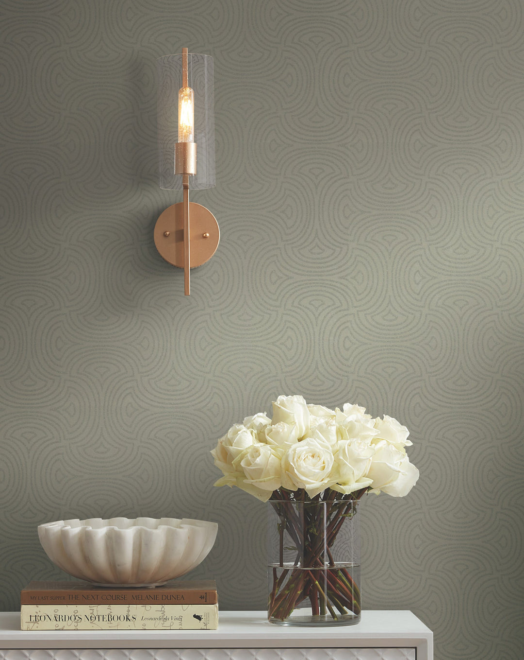 Hourglass Tan Wallpaper by Candice Olson Designer
