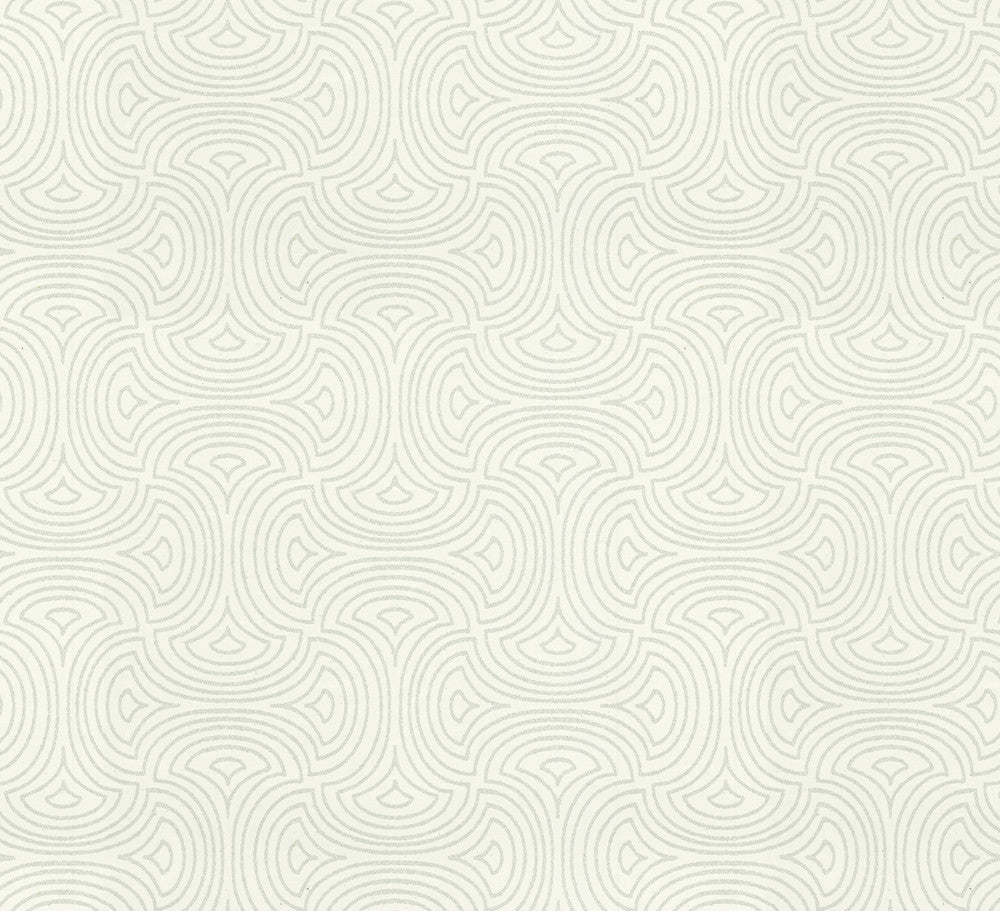 Hourglass White Wallpaper by Candice Olson Designer Candice Olson After 8 Covers about 60.8 square feet 27-in by 27-ft long roll Unpasted 6.31 - Swanky Fabrics -