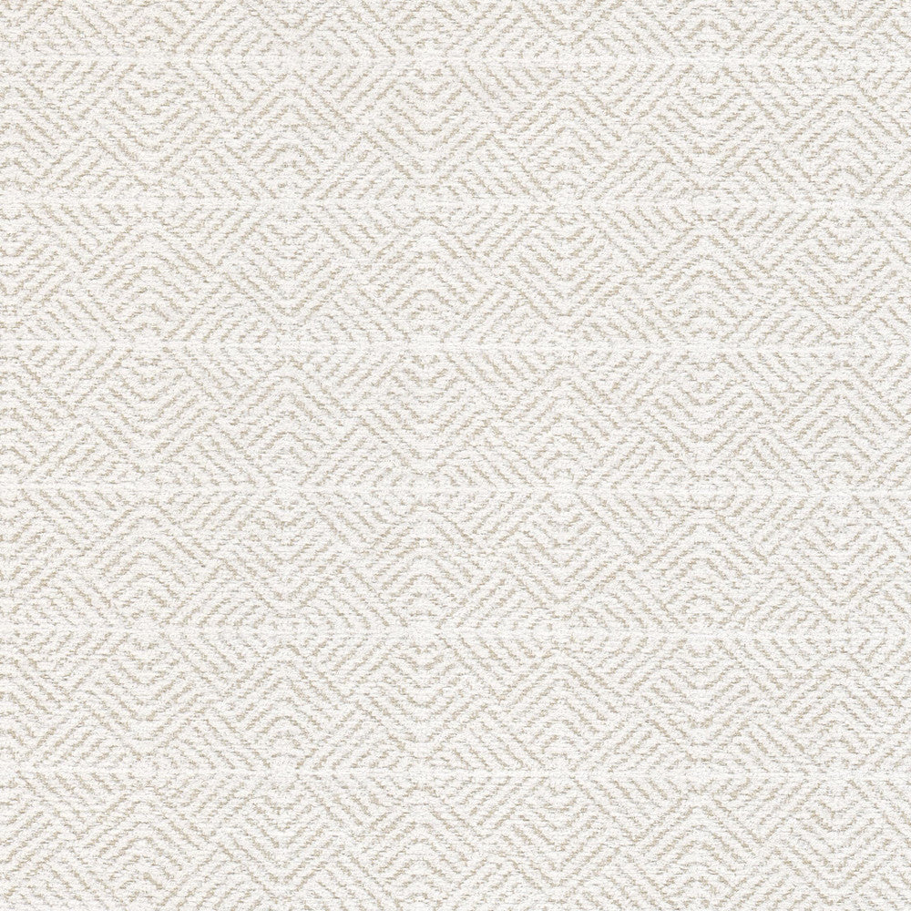 Duke 2 Oatmeal by Stout Designer Fabric LIVING IS EASY BONE/WHEAT 100%POL CHINA Horizontal: 2.250 and Vertical: 2.250 56 in - Swanky Fabrics -