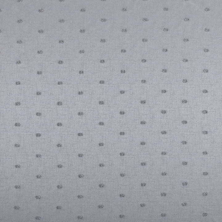 Dunmore 4 Silver by Marcus William Designer Fabric KAI/MARCUS WILLIAM FENELLA 94%POL 3%SVI 3%MTL %BEMB INDIA Horizontal: 9.375 and Vertical: 4.500 54.5 in - Swanky Fabrics -