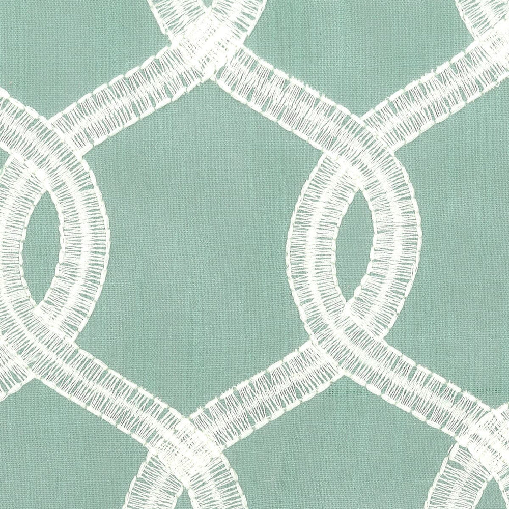 Dunway 1 Opal by Stout Designer Fabric COMFORTABLE LIVING SEAMIST/AQUA 100%POL CHINA </p><p>Repeat: 7.375 57 in - Swanky Fabrics -
