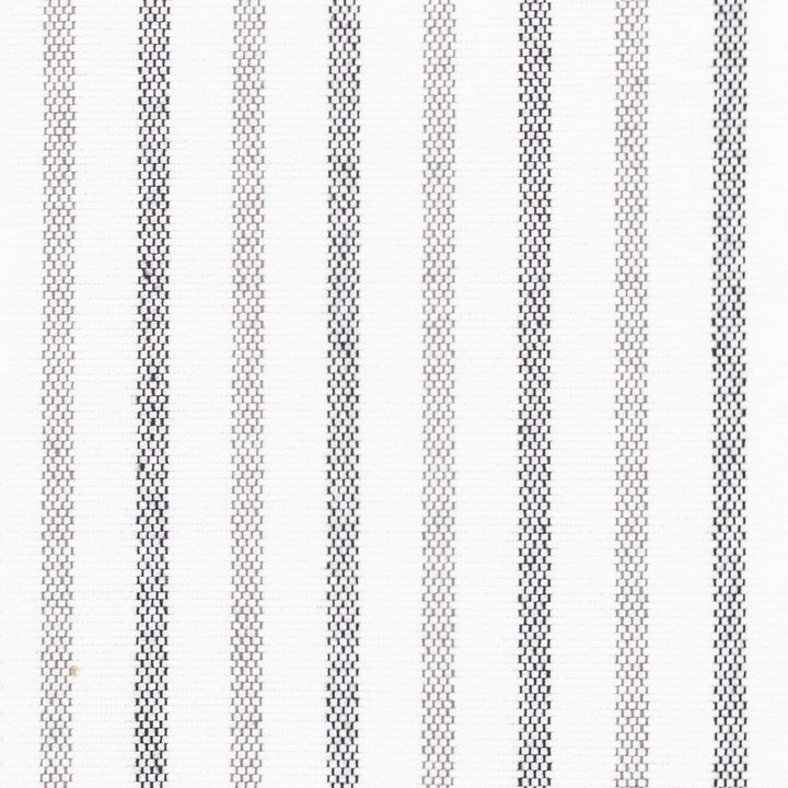 Duty 2 Salt/Pepper by Stout Designer Fabric JUST STRIPES NATURAL/CHARCOAL 60%COT 40%POL USA PERFORMANCE RATED FABRIC FLAME RETARDANT-U.F.A.C. CLASS 1 CATB 117-2013 WYZENBEEK 100 000 DOUBLE RUB WEAR TEST (HEAVY DUTY) Horizontal: 0.000 and Vertical: 1.625 55.5 in - Swanky Fabrics -