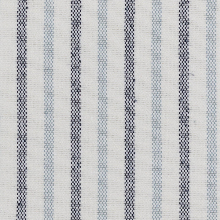 Duty 3 Blue/White by Stout Designer Fabric JUST STRIPES BLUE/SPRING 60%COT 40%POL USA CATB 117-2013 Horizontal: 0.000 and Vertical: 1.625 55.5 in - Swanky Fabrics -