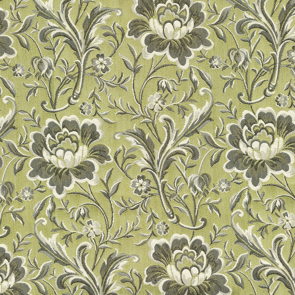 Regime 202 Aloe by ABBEYSHEA Designer Fabric 74% Polyester, 16% Cotton, 10% Rayon China 45,000 Double Rubs (Wyzenbeek) </p><p>Repeat: Horizontal: 9.5" (23.0 cm) Up the Roll and Vertical: 9.6" (24.3 cm) Across the Roll 55" (140 cm) - Swanky Fabrics -