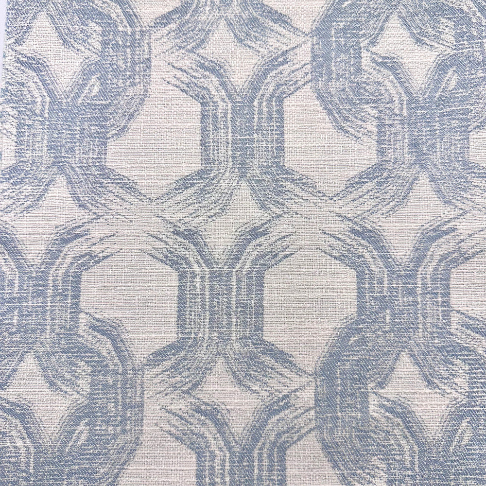 Dalliance C Sky by Europatex Designer Fabric Dalliance 60% Polyester, 40% Cotton 6.67" H, 6" V 54.00 inches - Swanky Fabrics -
