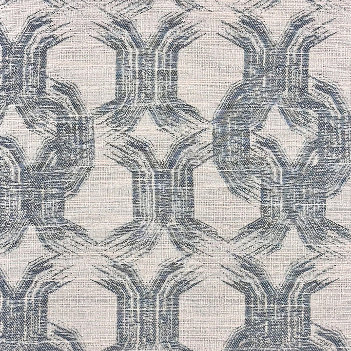 Dalliance C Steel by Europatex Designer Fabric Dalliance 60% Polyester, 40% Cotton 6.67" H, 6" V 54.00 inches - Swanky Fabrics -