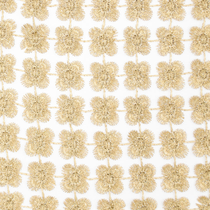 Daphne Brass by Europatex Designer Fabric Daphne & Twinkle 100% Polyester 01.00" H, 01.00" V 110.00 inches - Swanky Fabrics -