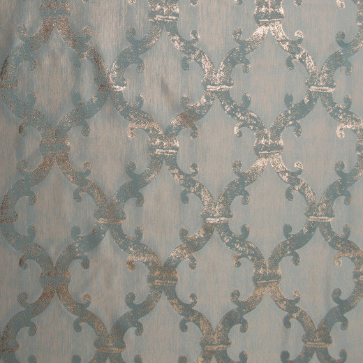 Dazzle - Damask - Teal by Europatex Designer Fabric Dazzle 100% Polyester China See Sample Horizontal: N/A and Vertical: N/A 118.00 inches  - Swanky Fabrics -