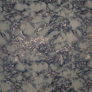 Europatex Fabric Dazzle Marble Blue Gold