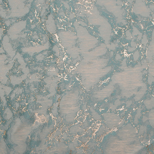 Dazzle - Marble - Teal by Europatex Designer Fabric Dazzle 100% Polyester China See Sample Horizontal: N/A and Vertical: N/A 118.00 inches  - Swanky Fabrics -