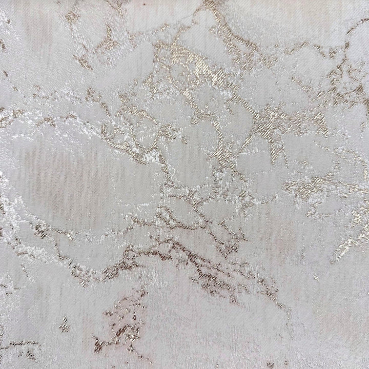 Dazzle Marble Golden White by Europatex Designer Fabric Dazzle 100% Polyester 118.00 inches - Swanky Fabrics -