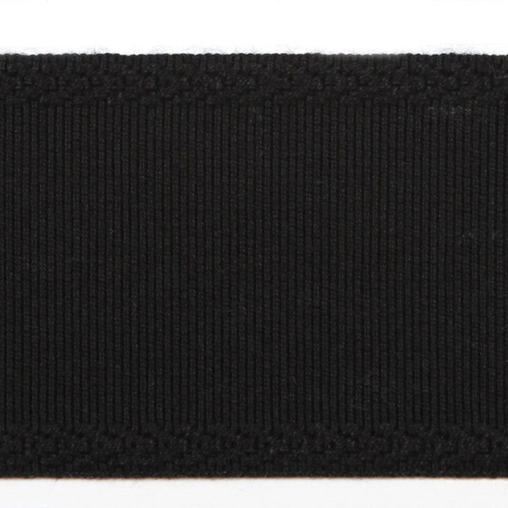 Libeco Black by Europatex Designer Fabric Designers Choice 100% Fibranne 2.25 inches - Swanky Fabrics -