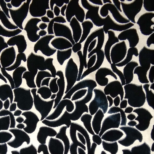 Dream Space Floral - Royal by Europatex Designer Fabric Dreamspace 63.90 % Rayon, 27.86% Polyester, 8.24% Polyester+Linen China See Sample Horizontal: N/A and Vertical: N/A 57.00 inches  - Swanky Fabrics -