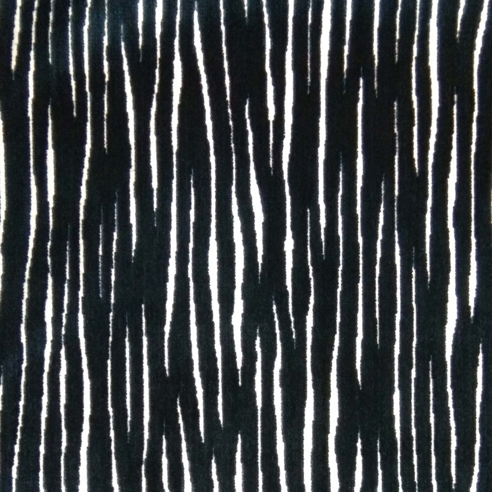 Dream Space Stripe Royal by Europatex Designer Fabric Dream Space 63.90 % Rayon, 27.86% Polyester, 8.24% Polyester+Linen 14" H, 15" V 57.00 inches - Swanky Fabrics -