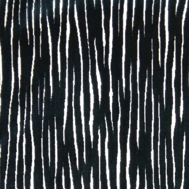 Dream Space Stripe Royal by Europatex Designer Fabric Dream Space 63.90 % Rayon, 27.86% Polyester, 8.24% Polyester+Linen 14" H, 15" V 57.00 inches - Swanky Fabrics -