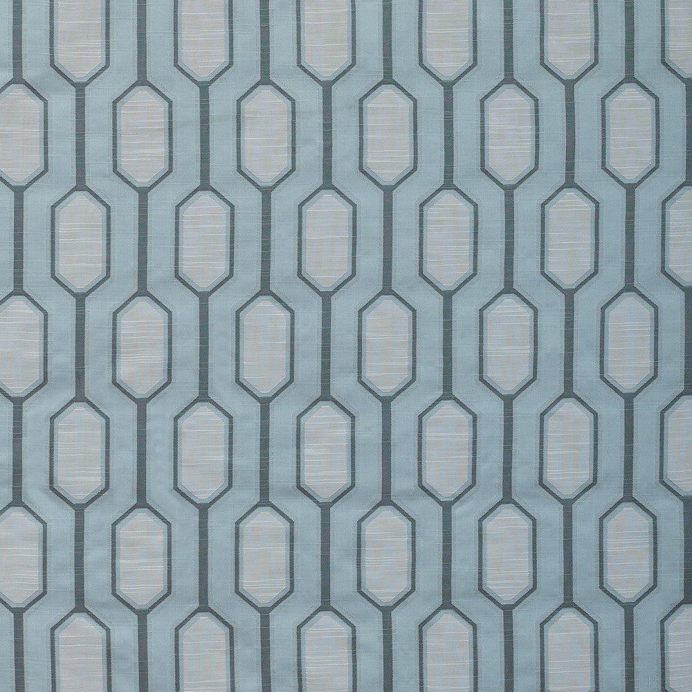 Calistoga E Light Blue by Europatex Designer Fabric Calistoga 17% Viscos, 83% Polyester China Horizontal: 5" and Vertical: 9" 55" - Swanky Fabrics -