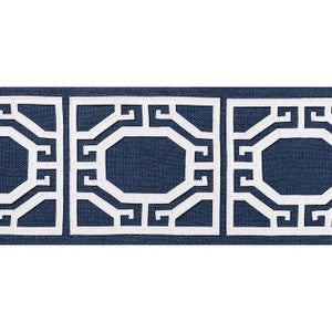 Thibaut Fabric Gate Applique Tape Navy E12005