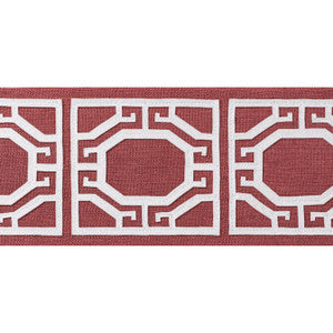 Thibaut Fabric Gate Applique Tape Cranberry E12006