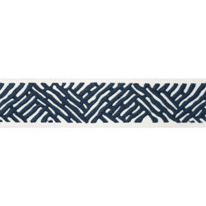 Thibaut Fabric Cobble Hill Tape Navy E12015