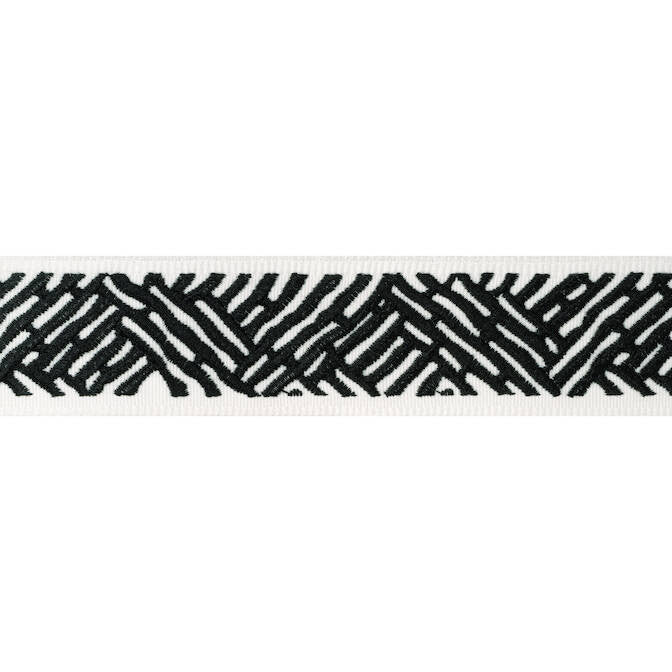 Cobble Hill Tape Onyx E12020 by Thibaut Fabric Thibaut Fabric Cobble Hill Tape Onyx E12020Fabric Tapes & Trims Volume 1 65% Cotton, 35% Spun Poly INDIA </p><p>Repeat: V: 7.62 2 - Fabric Carolina -