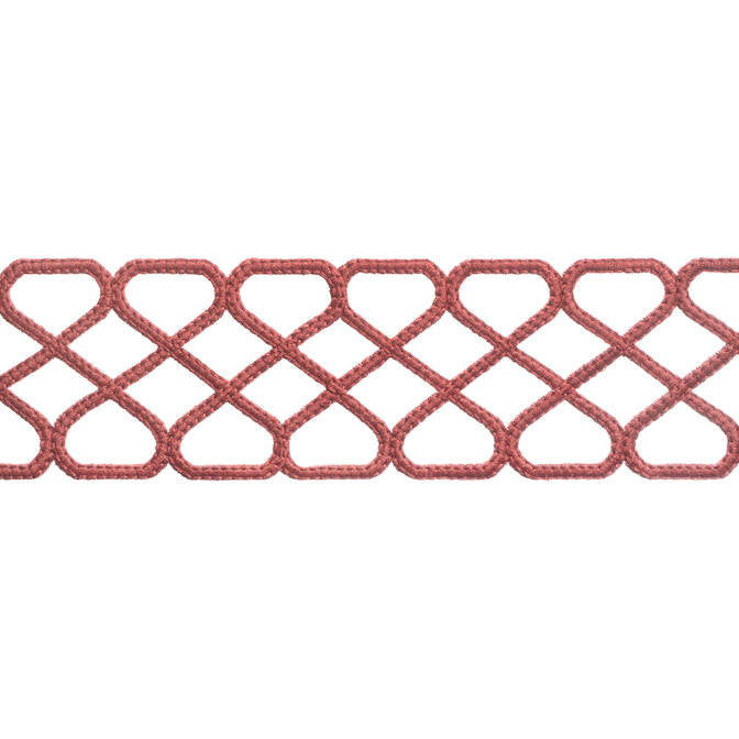 Ripley Applique Cranberry E12026 by Thibaut Fabric Thibaut Fabric Ripley Applique Cranberry E12026Fabric Tapes & Trims Volume 1 100% Polyester INDIA </p><p>Repeat: V: 1.37 2.5 - Fabric Carolina -