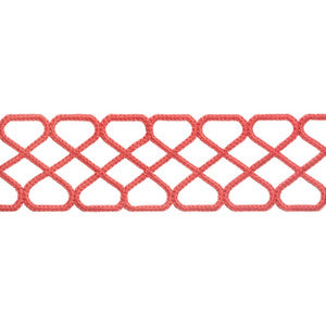 Thibaut Fabric Ripley Applique Coral E12027