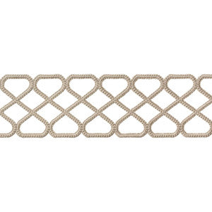 Thibaut Fabric Ripley Applique Linen E12028