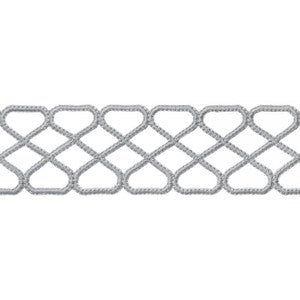 Thibaut Fabric Ripley Applique Platinum E12029