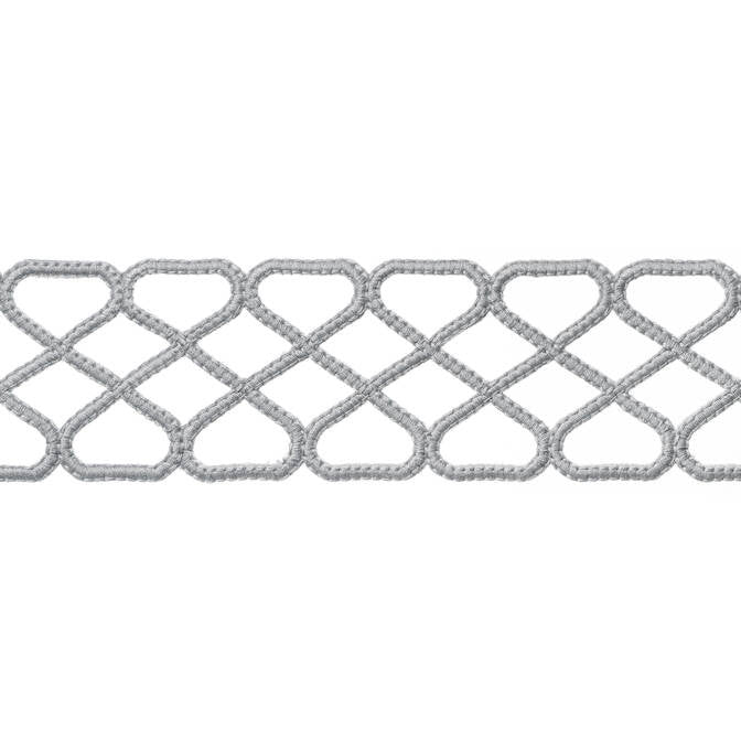 Ripley Applique Platinum E12029 by Thibaut Fabric Thibaut Fabric Ripley Applique Platinum E12029Fabric Tapes & Trims Volume 1 100% Polyester INDIA </p><p>Repeat: V: 1.37 2.5 - Fabric Carolina -