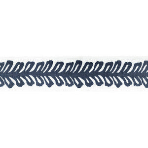 Thibaut Fabric Lenox Tape Navy E12038