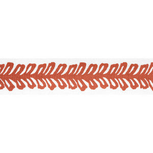 Thibaut Fabric Lenox Tape Coral E12040