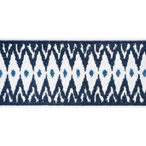 Thibaut Fabric Delmont Tape Navy E12047