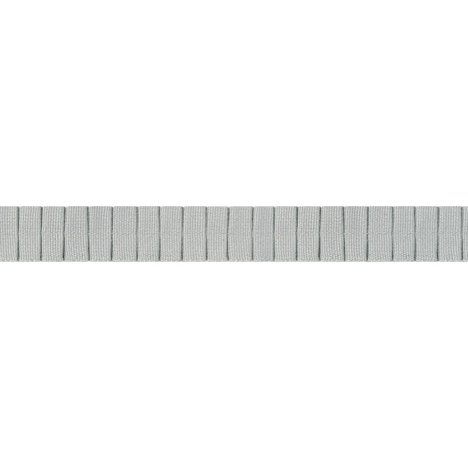 Pleated Tape Platinum E12068 by Thibaut Fabric Thibaut Fabric Pleated Tape Platinum E12068Fabric Tapes & Trims Volume 1 100% Cotton INDIA </p><p>Repeat: V: 0.37 0.87 - Fabric Carolina -