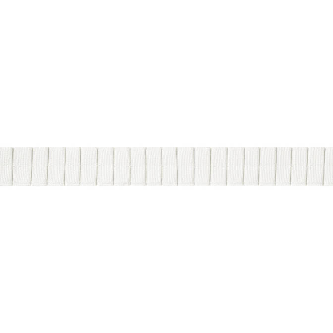 Pleated Tape Snow White E12070 by Thibaut Fabric Thibaut Fabric Pleated Tape Snow White E12070Fabric Tapes & Trims Volume 1 100% Cotton INDIA </p><p>Repeat: V: 0.37 0.87 - Fabric Carolina -