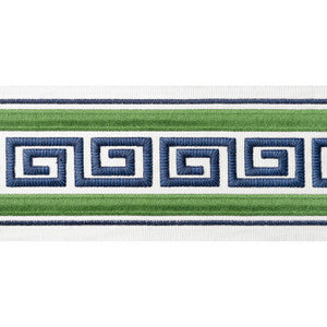 Thibaut Fabric Avenue Tape Kelly and Bermuda E12107