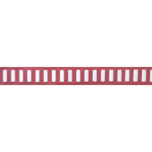 Thibaut Fabric Dash Tape White on Peony E12124