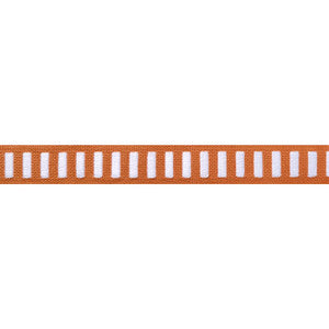 Thibaut Fabric Dash Tape White on Mandarin E12126