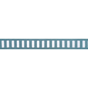 Thibaut Fabric Dash Tape White on Ocean E12131