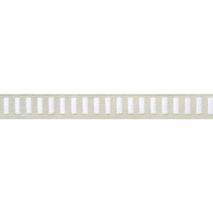 Thibaut Fabric Dash Tape White on Linen E12135