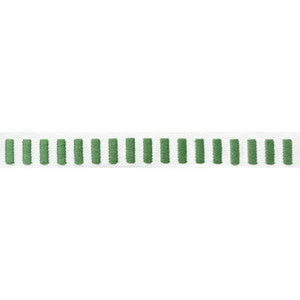 Thibaut Fabric Dash Tape Kelly on White E12137
