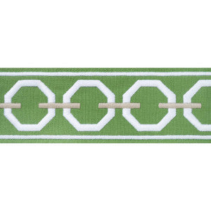 Thibaut Fabric Katonah Tape Spring and Linen E12165