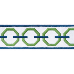 Thibaut Fabric Katonah Tape Grass and Bermuda E12166