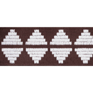Thibaut Fabric King'S Point Tape Chocolate E12175